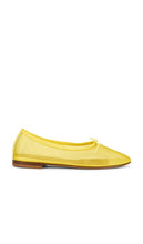 Mansur Gavriel Dream Ballerina Flat in Yellow | Bright Yellow Ballet Flats for Women