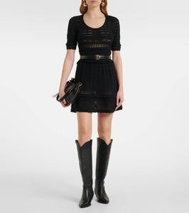 Marant Etoile Abril knitted cotton minidress