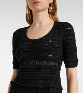 Marant Etoile Abril knitted cotton minidress