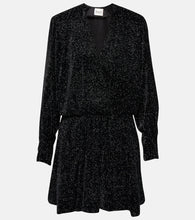Marant Etoile Alexane glitter velvet minidress. Marant Etoile Alexane 亮片丝绒迷你连衣裙