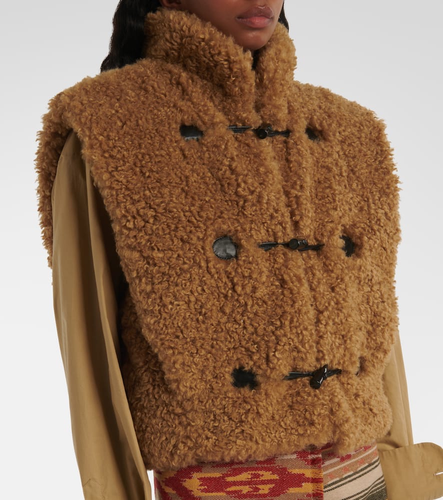 Marant Etoile Alisa faux fur vest