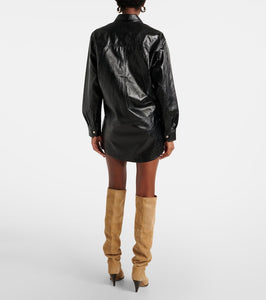 Marant Etoile Ayali faux leather minidress