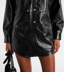 Marant Etoile Ayali faux leather minidress