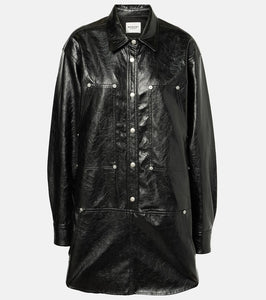 Marant Etoile Ayali faux leather minidress