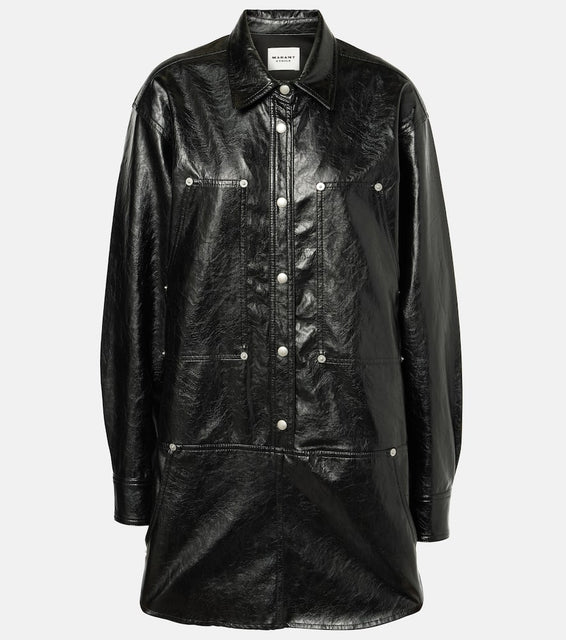 Marant Etoile Ayali faux leather minidress