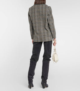 Marant Etoile Charlyne herringbone wool jacket