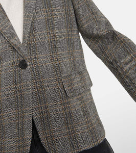 Marant Etoile Charlyne herringbone wool jacket