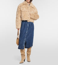 Marant Etoile Cropped faux shearling jacket