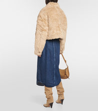 Marant Etoile Cropped faux shearling jacket