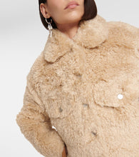 Marant Etoile Cropped faux shearling jacket