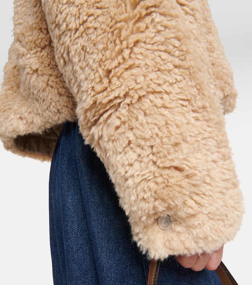 Marant Etoile Cropped faux shearling jacket