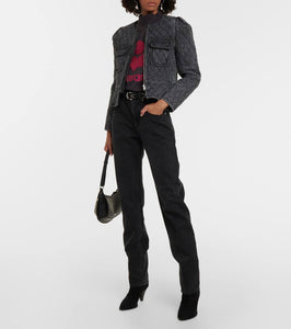 Marant Etoile Deliona quilted denim jacket