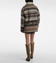 Marant Etoile Dorcas faux shearling-trimmed peacoat