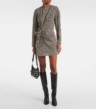 Marant Etoile Dulce printed gathered minidress