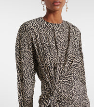 Marant Etoile Dulce printed gathered minidress