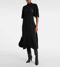 Marant Etoile Elidia lace-trimmed midi dress