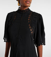 Marant Etoile Elidia lace-trimmed midi dress