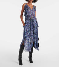 Marant Etoile Fadelo printed muslin midi dress
