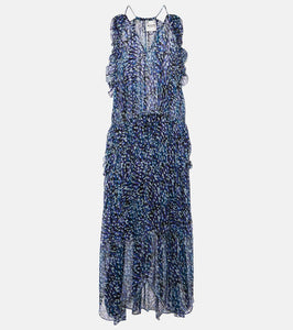 Marant Etoile Fadelo printed muslin midi dress