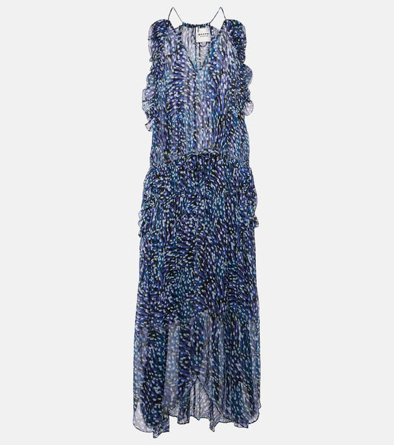 Marant Etoile Fadelo printed muslin midi dress