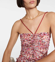 Marant Etoile Falone printed georgette midi dress