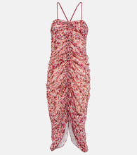 Marant Etoile Falone printed georgette midi dress