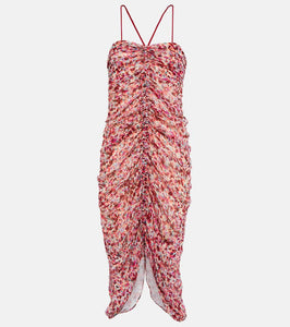 Marant Etoile Falone printed georgette midi dress