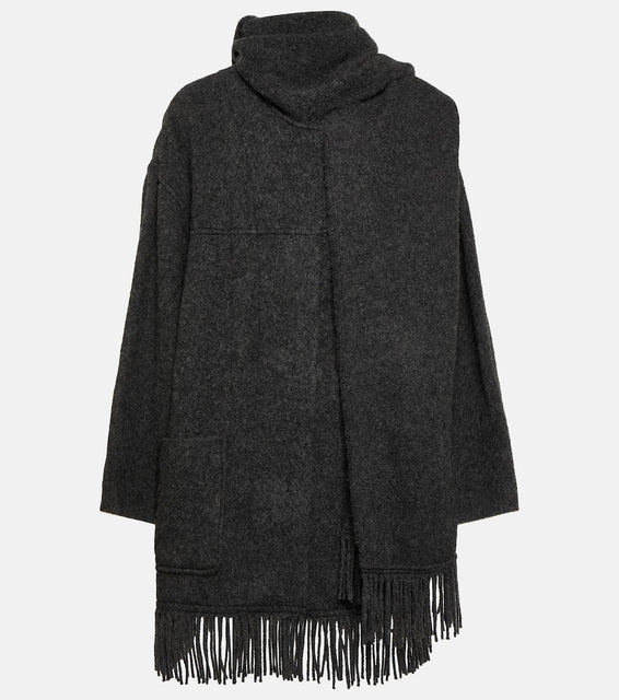Marant Etoile Faty wool-blend scarf coat