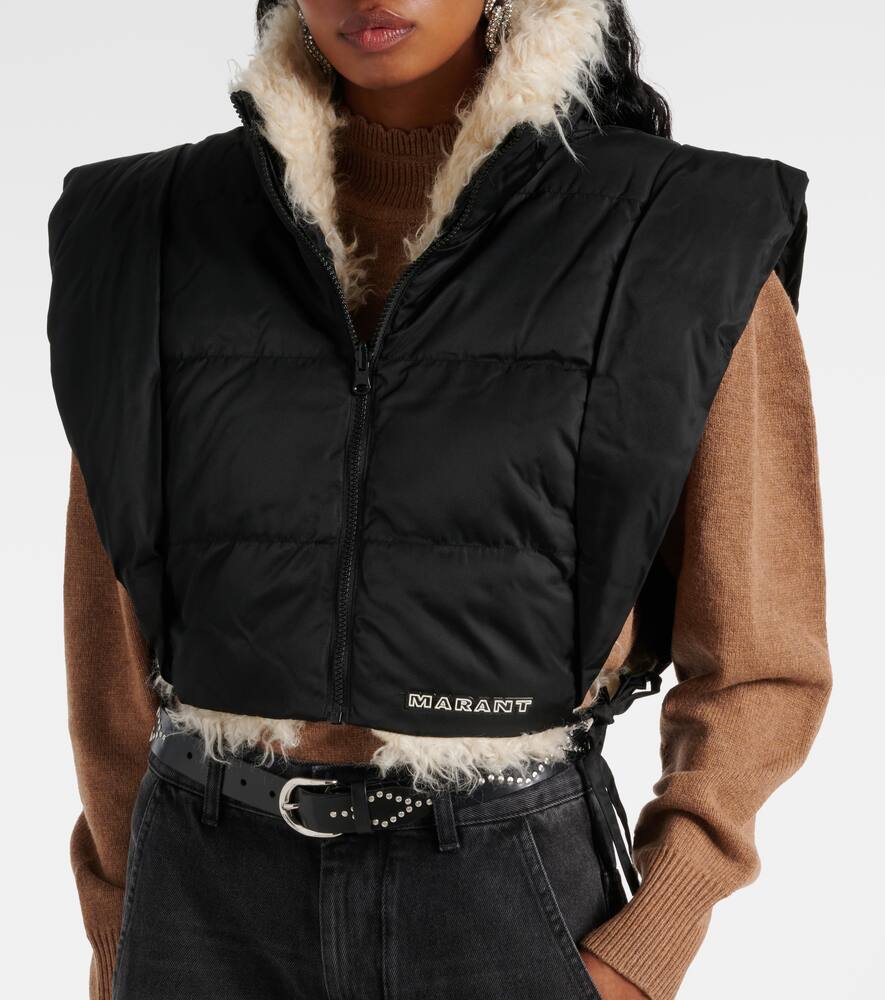 Marant Etoile Faux shearling-trimmed vest