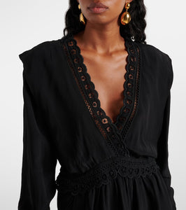 Marant Etoile Felie lace-trimmed minidress