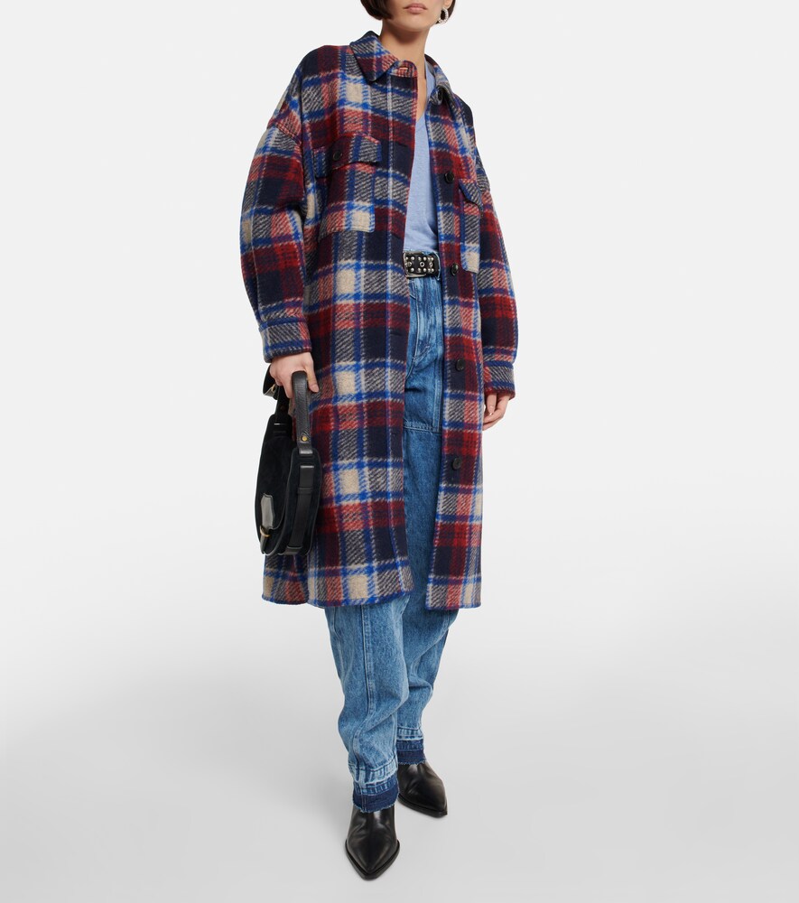 Marant Etoile Fontizi checked coat