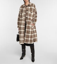 Marant Etoile Fontizi checked wool-blend coat