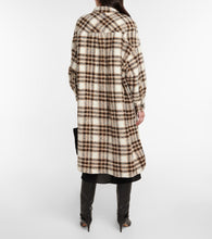 Marant Etoile Fontizi checked wool-blend coat