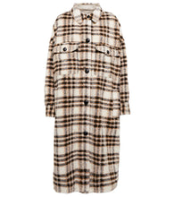 Marant Etoile Fontizi checked wool-blend coat - Marant Etoile Fontizi 格纹羊毛混纺大衣