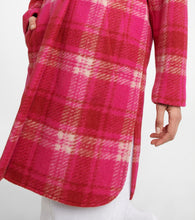 Marant Etoile Gabriel checked flannel coat