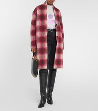 Marant Etoile Gabriel checked wool-blend coat