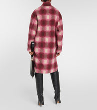 Marant Etoile Gabriel checked wool-blend coat