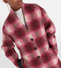 Marant Etoile Gabriel checked wool-blend coat