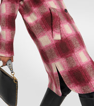 Marant Etoile Gabriel checked wool-blend coat