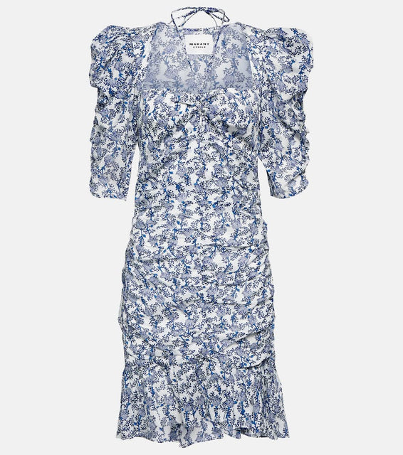Marant Etoile Galdino floral cotton minidress