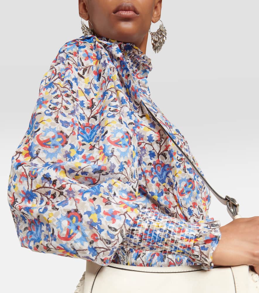 Marant Etoile Galoa floral cotton midi dress