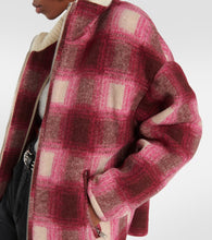 Marant Etoile Giovany checked wool-blend jacket