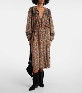Marant Etoile Greila cotton voile midi dress