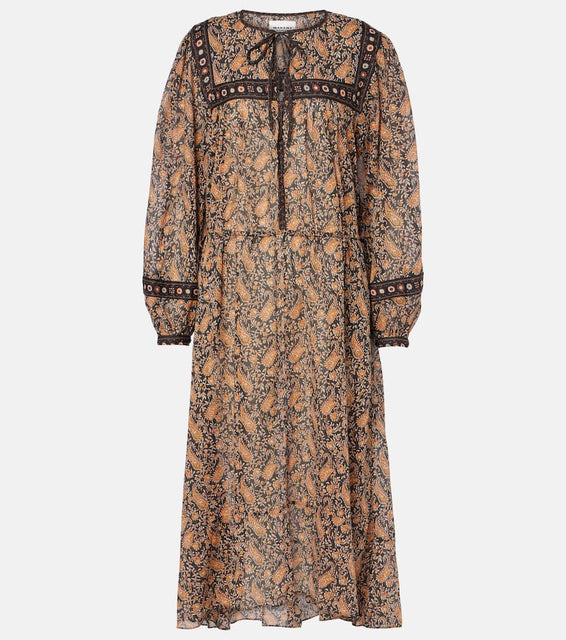 Marant Etoile Greila cotton voile midi dress