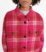 Marant Etoile Harveli plaid wool-blend jacket