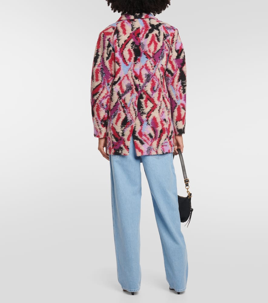 Marant Etoile Intarsia wool-blend jacket