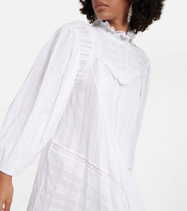 Marant Etoile Isma flared cotton-blend minidress