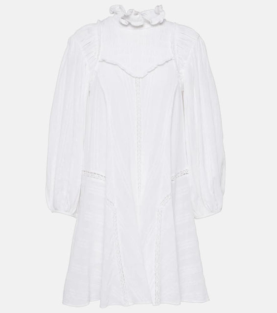 Marant Etoile Isma flared cotton-blend minidress