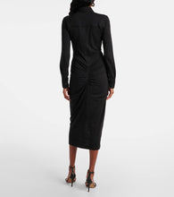 Marant Etoile Ivalia gathered jersey polo dress