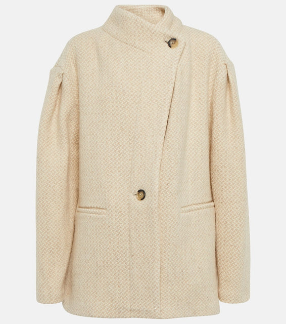 Marant Etoile Jabadi herringbone virgin wool jacket